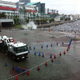 Illustration for article titled Giant Patlabor Mecha Withstands a Real Typhoon